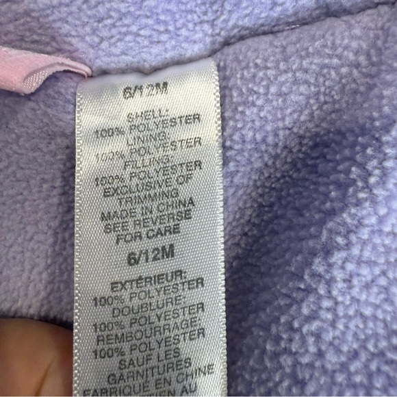 Disney Footie Baby Minnie Daisy Purple Polka Dot Hearts Bunting Bag Sz 6/12 Mo - Picture 15 of 15